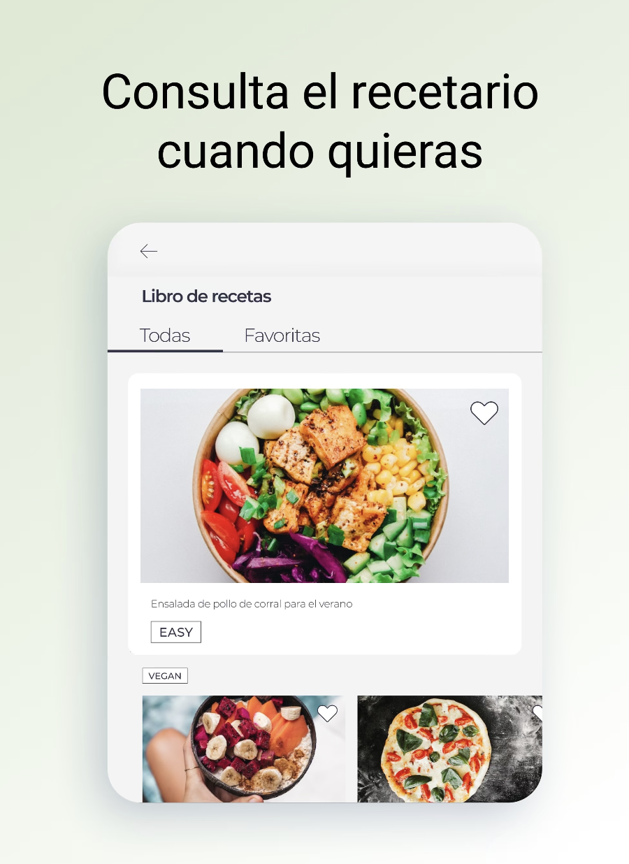 Recetas a mano, cuando quieran